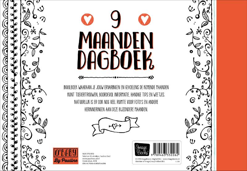 Achterkant van 9 maanden dagboek