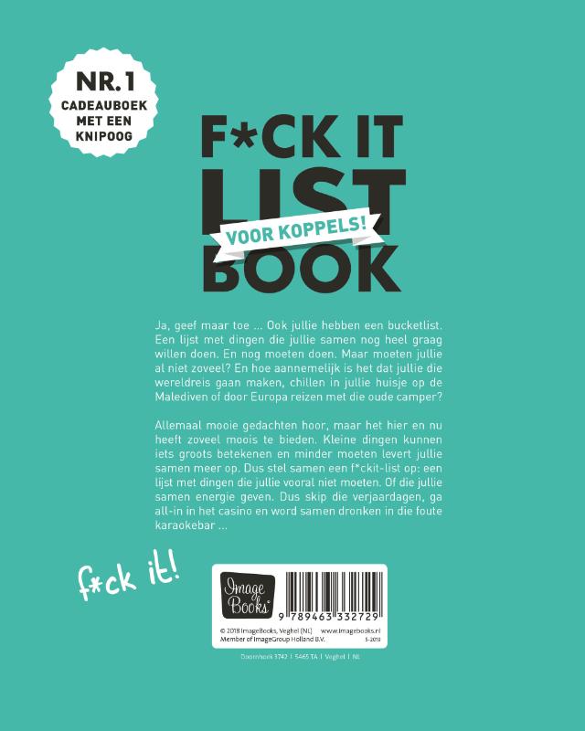 Achterkant van F*CK-it list book voor koppels