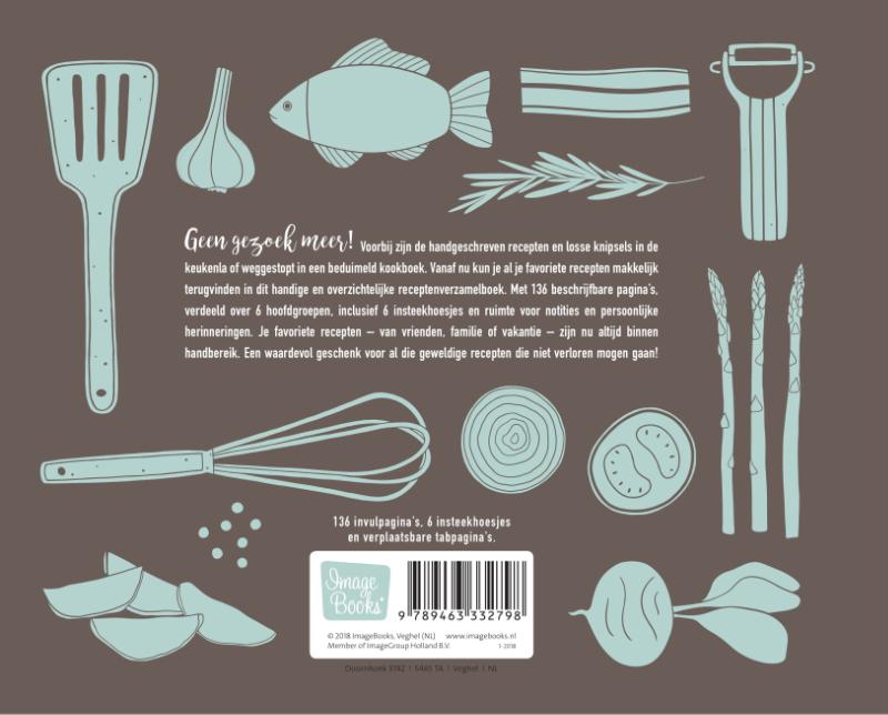 Achterkant van Receptenverzamelboek