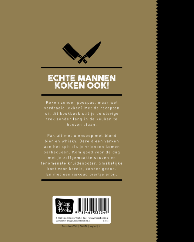 Achterkant van Echte Mannen koken ook!