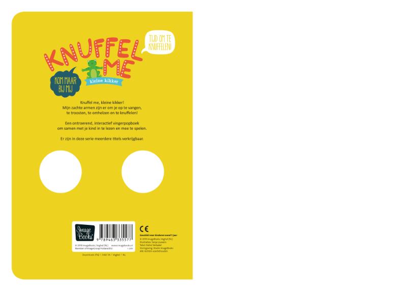 Achterkant van Knuffel me kleine Kikker