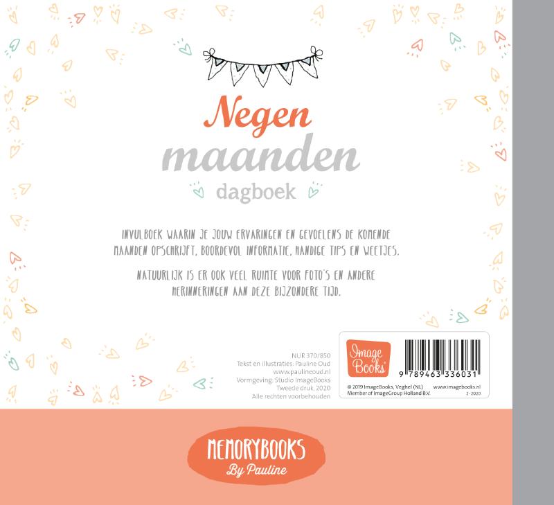 Achterkant van Negen maanden dagboek