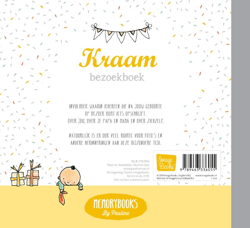 Achterkant van Kraam bezoekboek