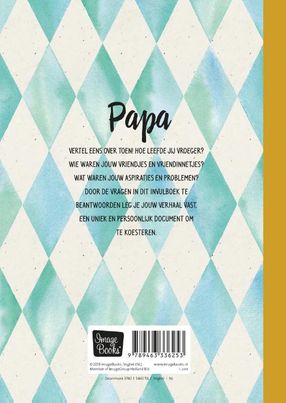 Achterkant van Papa schrijft