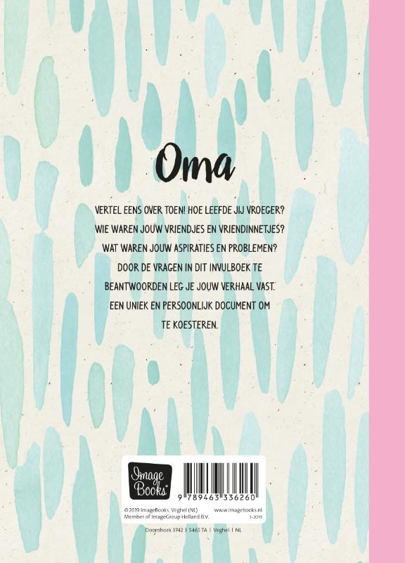 Achterkant van Oma schrijft