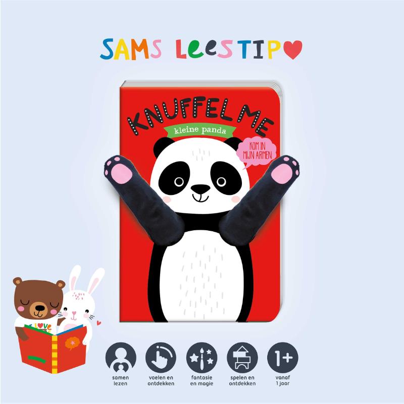 Achterkant van Knuffel me - Kleine panda