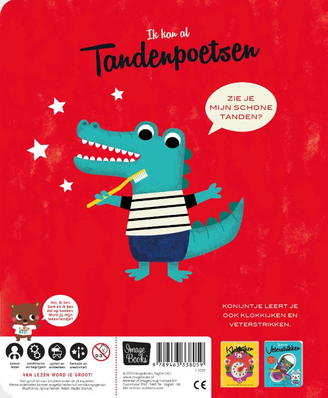 Achterkant van Ik kan al... tandenpoetsen