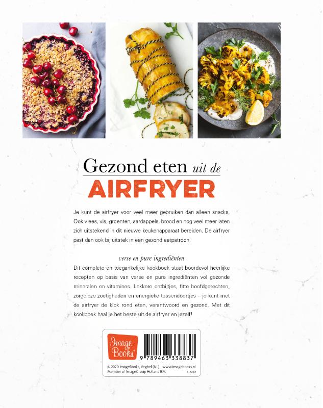 Achterkant van Gezond eten uit de airfryer