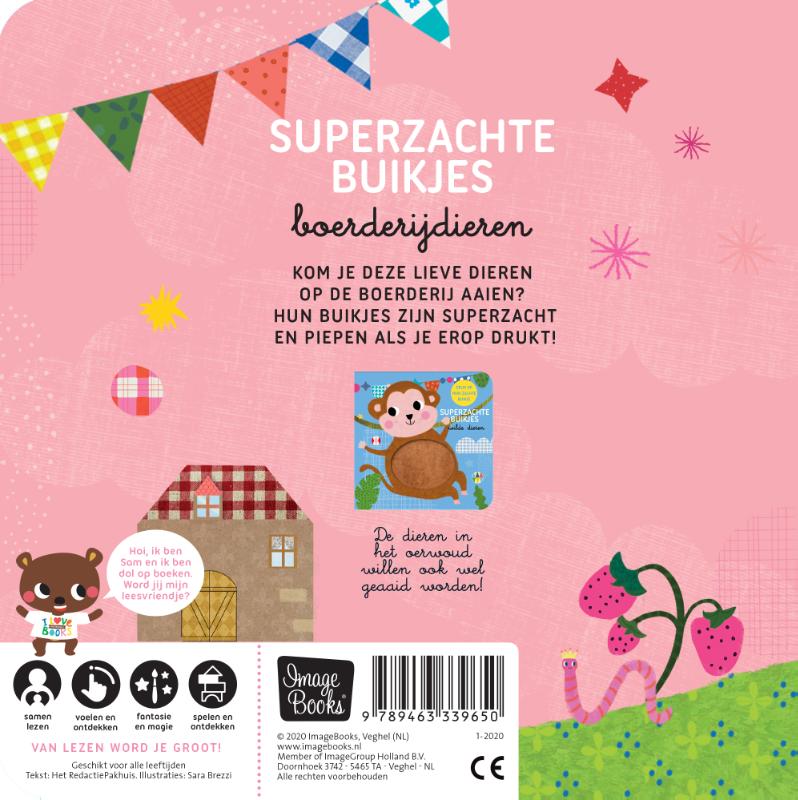 Achterkant van Superzachte buikjes - Boerderijdieren