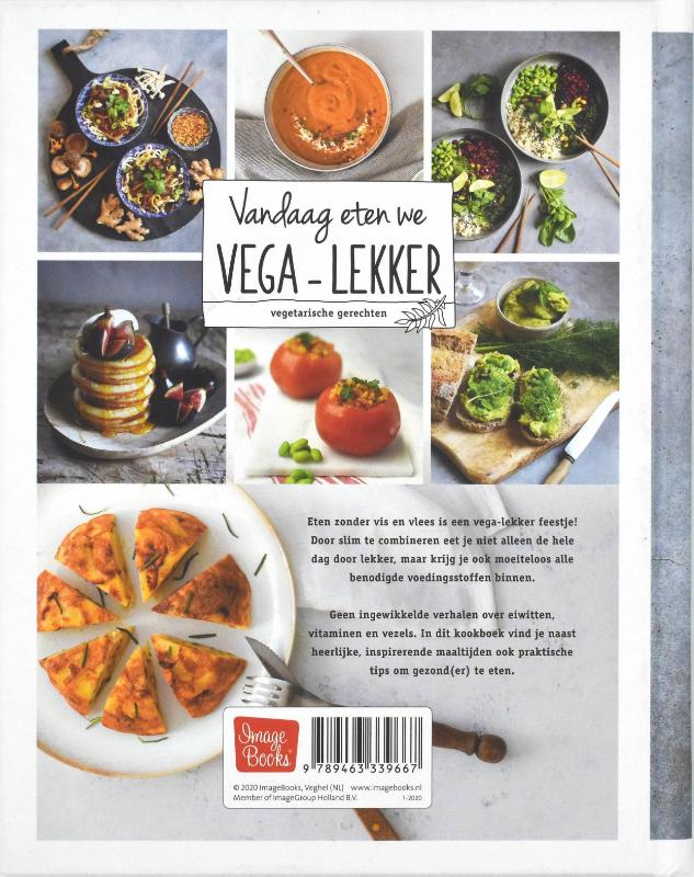 Achterkant van Vandaag eten we vega-lekker