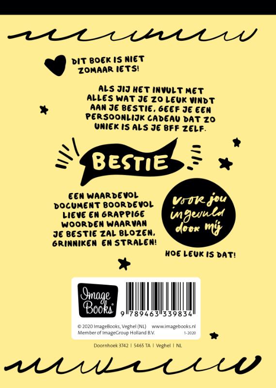 Achterkant van I love you - invulboeken - Bestie