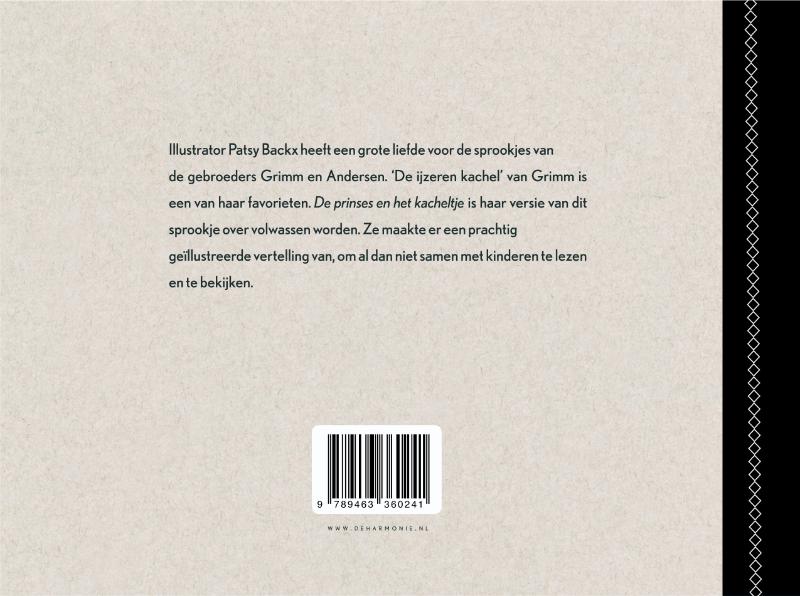 Achterkant van De prinses en het kacheltje