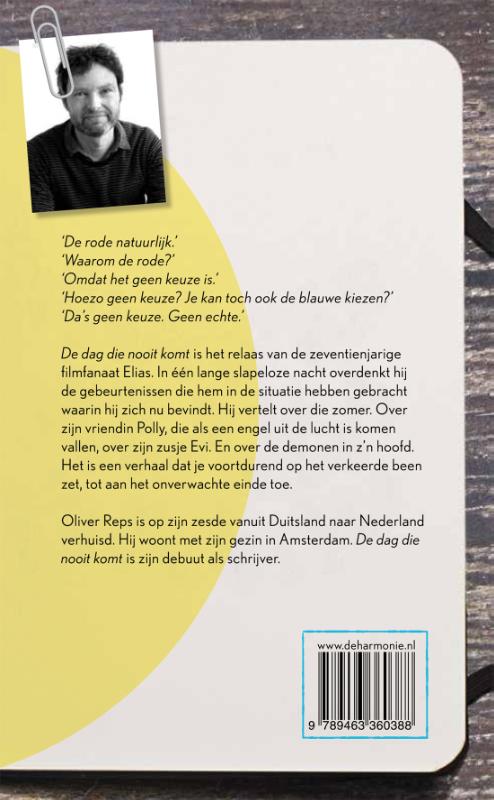 Achterkant van De dag die nooit komt