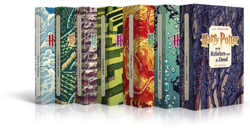 Achterkant van Harry Potter pocketpakket 7 delen
