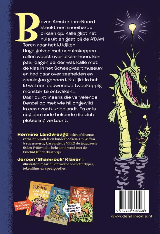 Achterkant van Kalle en het monster van Noord