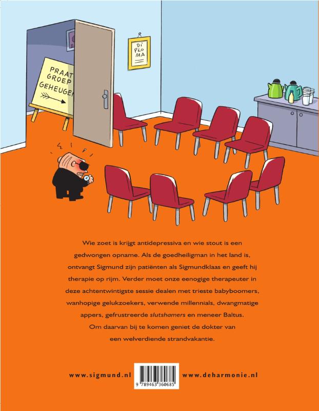 Achterkant van Sigmund achtentwintigste sessie