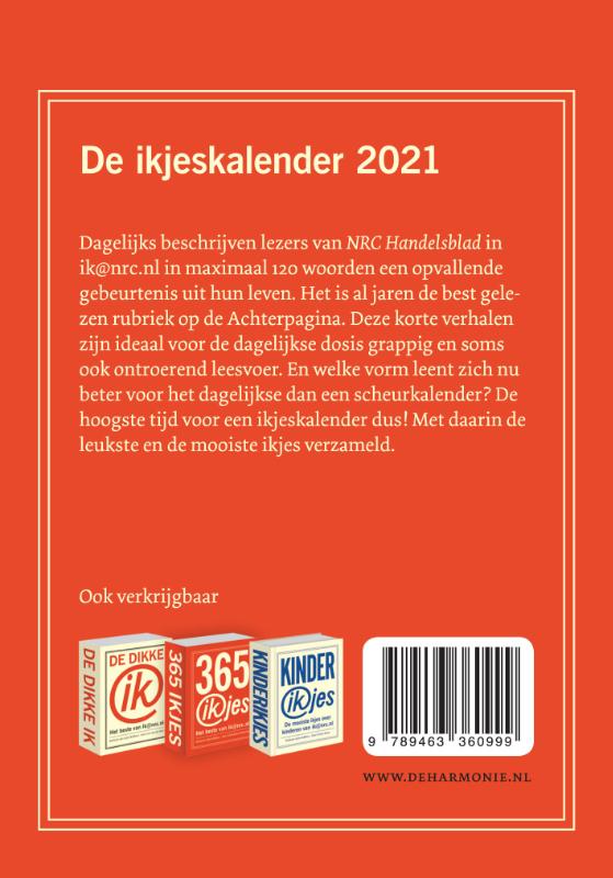 Achterkant van 2021