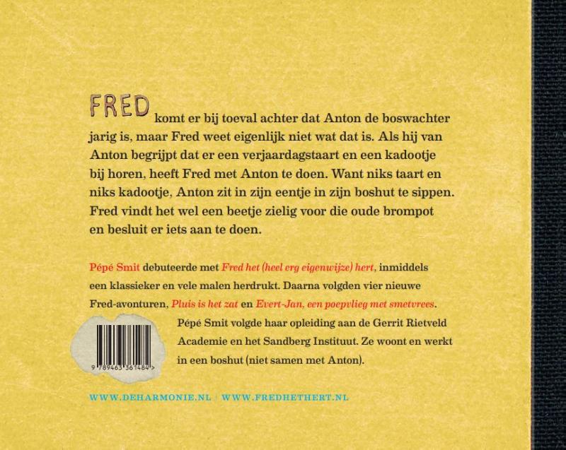 Achterkant van Fred en de (bijna mislukte) verjaardag
