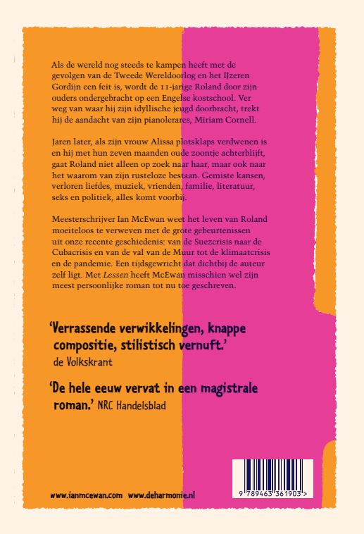 Achterkant van Lessen