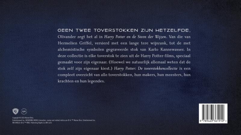Achterkant van De toverstokkencollectie