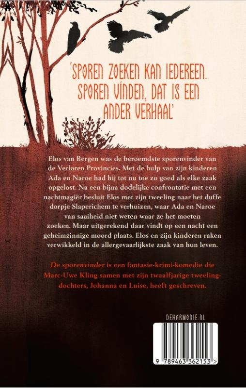 Achterkant van De sporenvinder