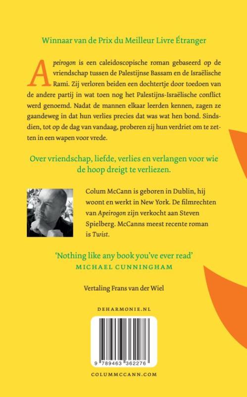 Achterkant van Apeirogon