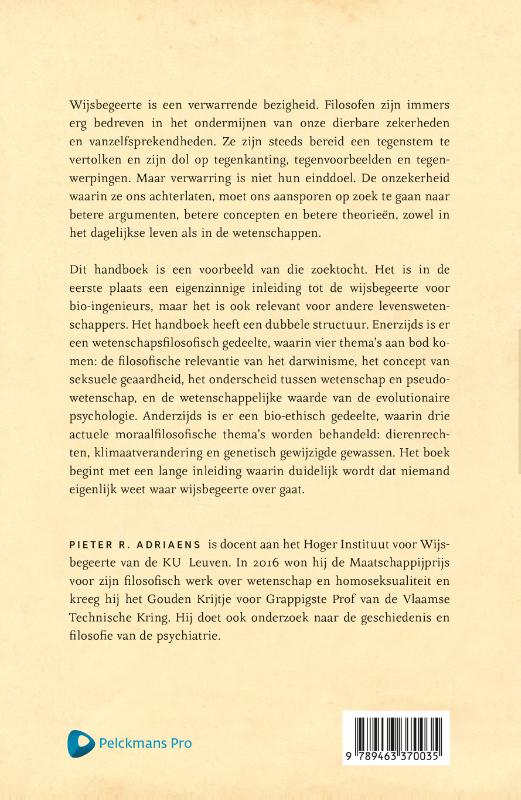 Achterkant van Denken over leven
