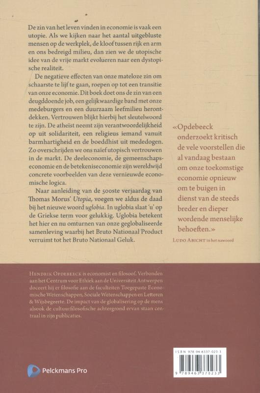 Achterkant van Zingeving in economie een utopie?