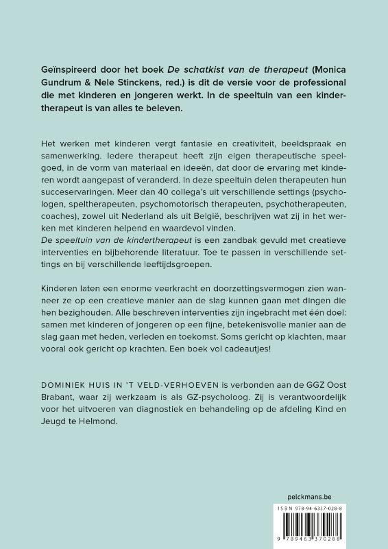 Achterkant van De speeltuin van de kindertherapeut