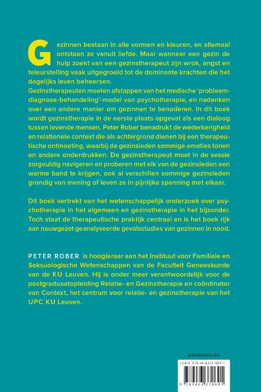 Achterkant van Samen in gezinstherapie