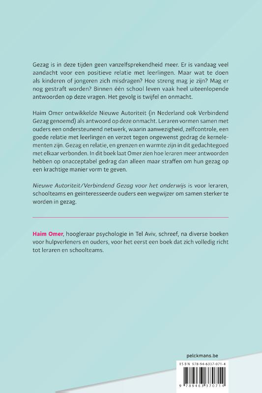 Achterkant van Nieuwe autoriteit/verbindend gezag voor het onderwijs