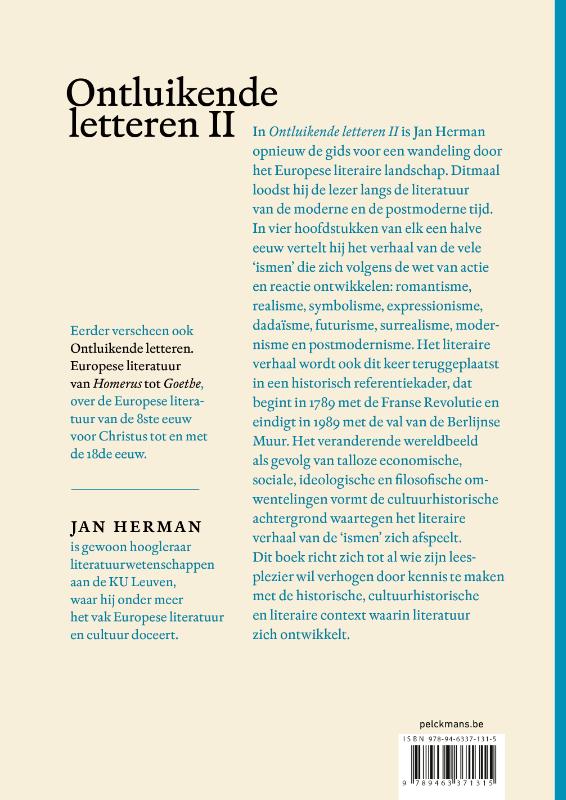 Achterkant van Ontluikende letteren 2 (paperback)