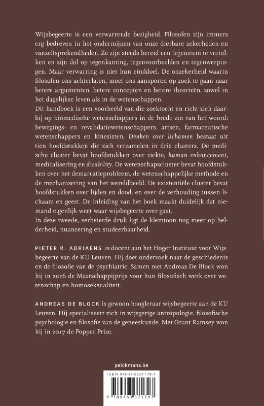 Achterkant van Denken over lichamen