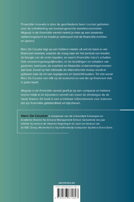 Achterkant van Wegwijs in de financiële wereld