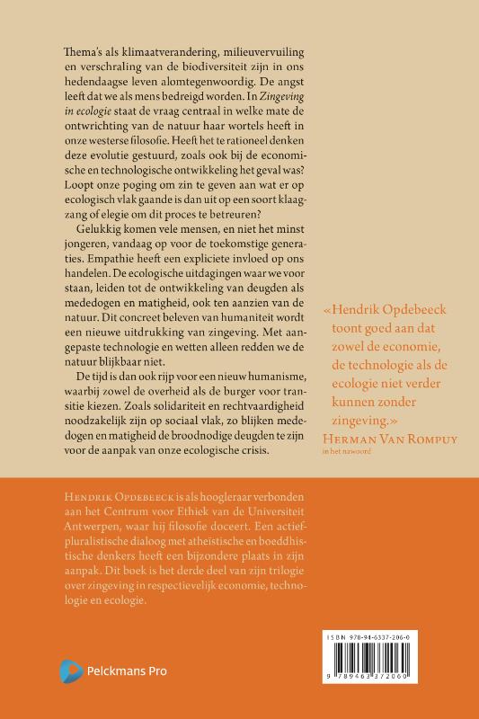 Achterkant van Zingeving in ecologie