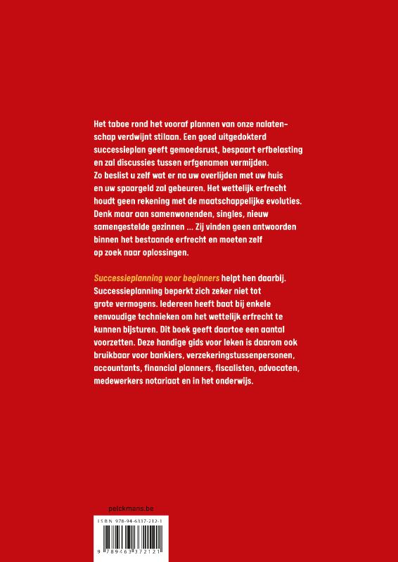 Achterkant van Successieplanning voor beginners