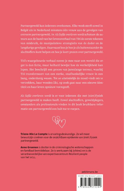 Achterkant van Als liefde overleven wordt