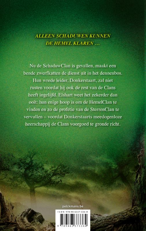Achterkant van Warrior Cats - Een visioen van schaduwen: Versplinterde hemel