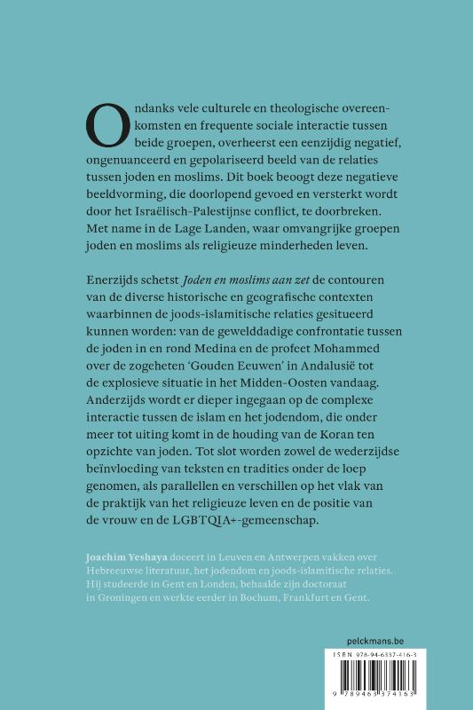 Achterkant van Joden en moslims aan zet