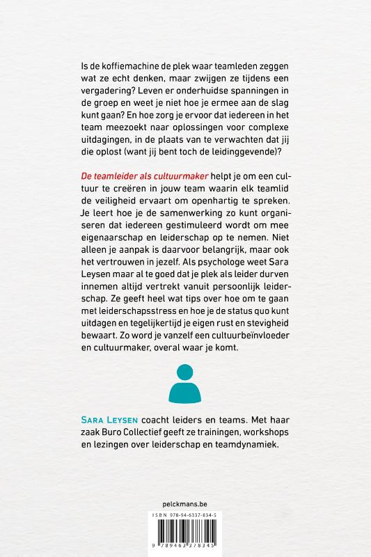 Achterkant van De teamleider als cultuurmaker