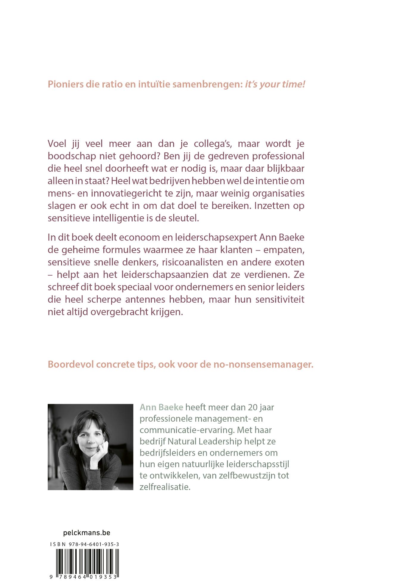 Achterkant van Sensitieve intelligentie