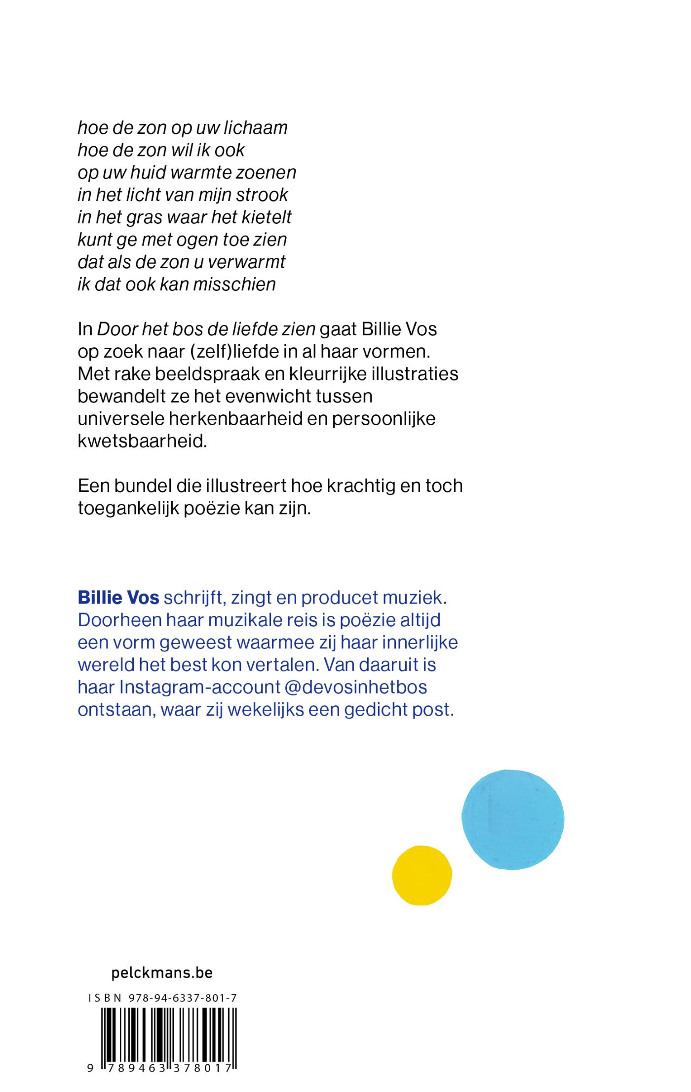 Achterkant van Door het bos de liefde zien