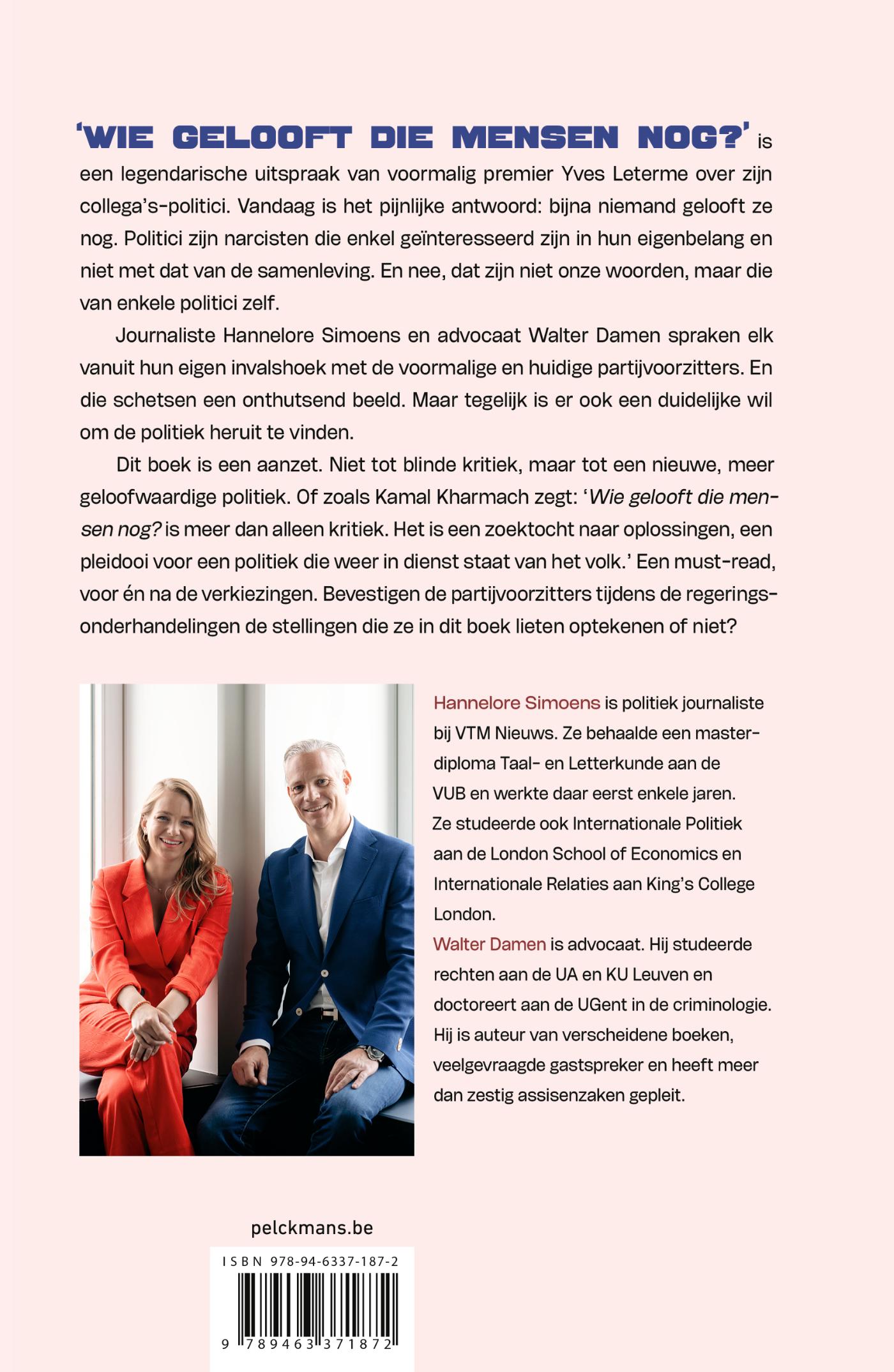 Achterkant van Wie gelooft die mensen nog?