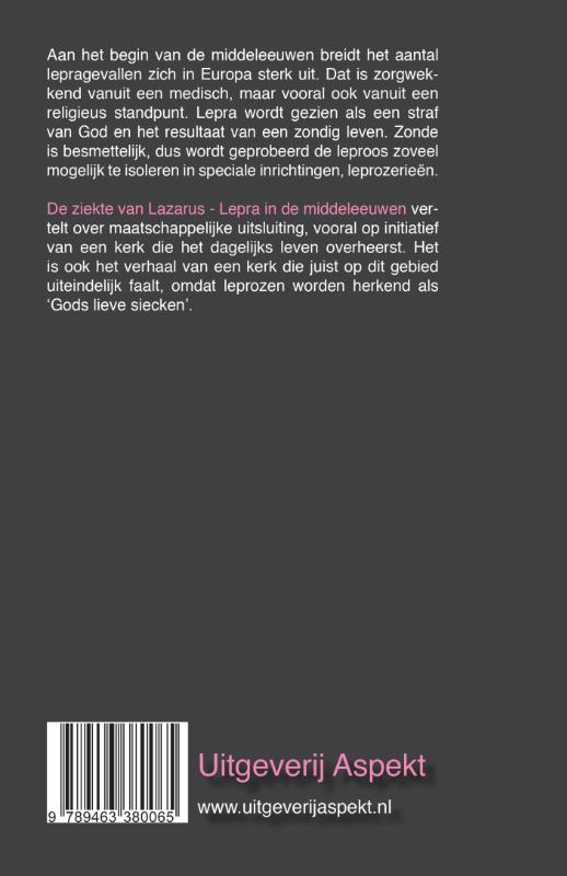 Achterkant van De ziekte van Lazarus