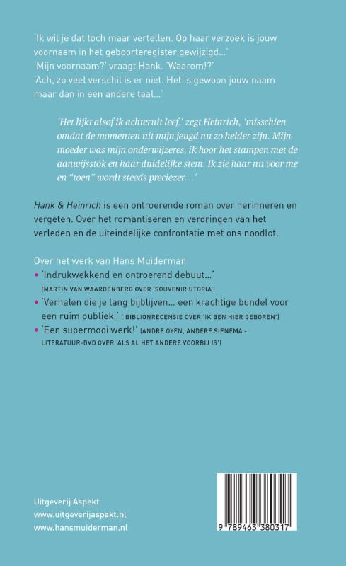 Achterkant van Hank & Heinrich