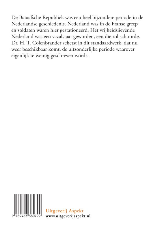 Achterkant van De Bataafsche Republiek