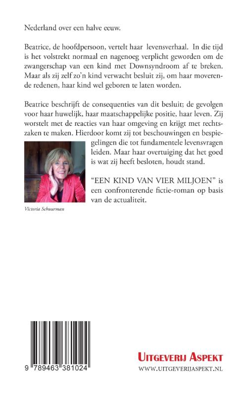 Achterkant van Een kind van vier miljoen