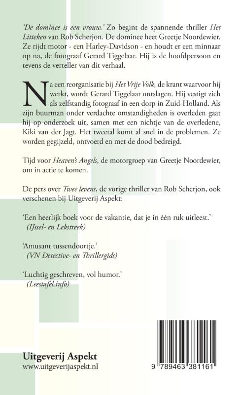 Achterkant van Het litteken