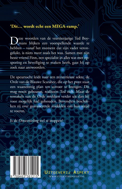 Achterkant van Scarablue