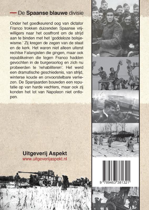 Achterkant van De Spaanse blauwe divisie